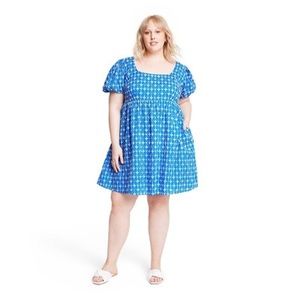 Rhode x Target Blue Eyelet mini dress